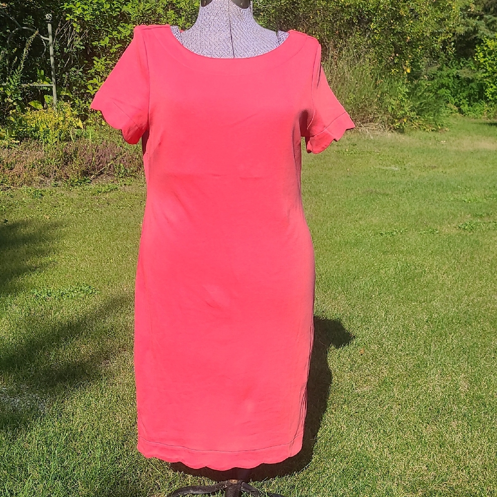 NWT Talbots Vibrant Coral Mini Dress